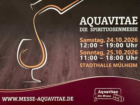 Plakat der Aquavitae Messe