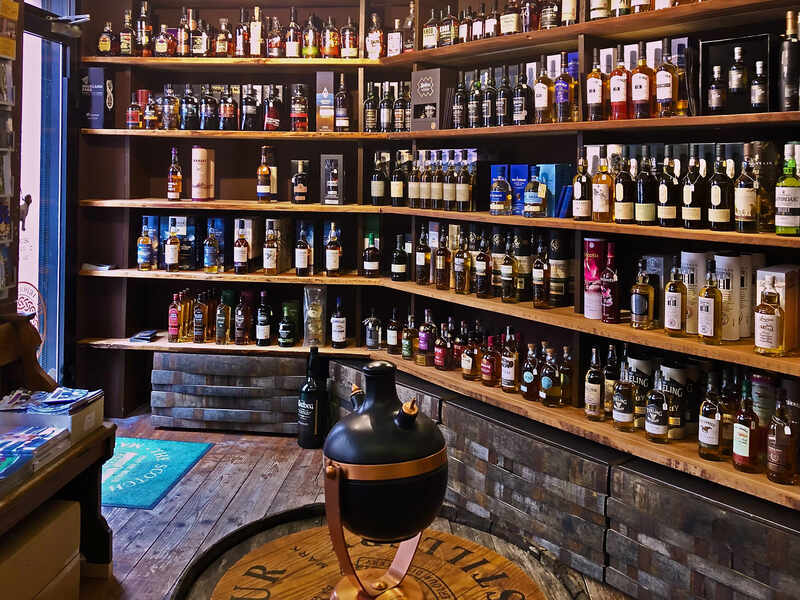 Whisky Spirits Shop am Eingang